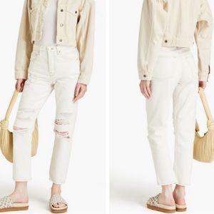 NWT Frame Le Original High-Rise Straight Fit Pure white/vintage 25